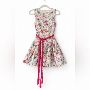Just Me Floral Fit & Flare Dress